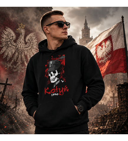BLUZA Z KAPTUREM KATYŃ